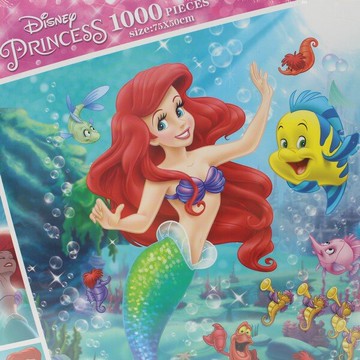 迪士尼 小美人魚拼圖 1000片拼圖 QFT02B/一盒入(促620) 75cm x 50cm MIT製 正版授權拼圖【領券滿額再折千12/31止】
