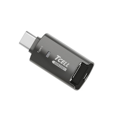 TCELL 高速Type-C microSD 鋅合金讀卡機 (DDR225+)
