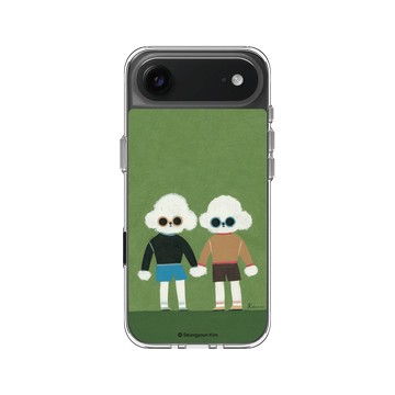 iPhone Air Clear Case（相機按鈕） 透明 - Seungyoun Kim - 雙子狗狗