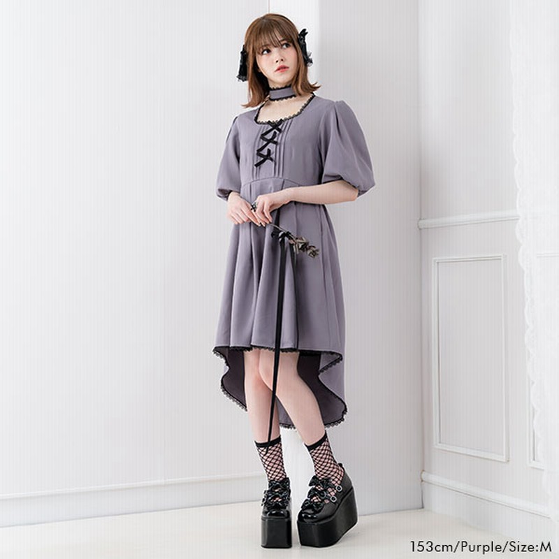 Dearmylove Summer Sale バルーン袖リボンリボンワンピース 通販 Lineポイント最大1 0 Get Lineショッピング