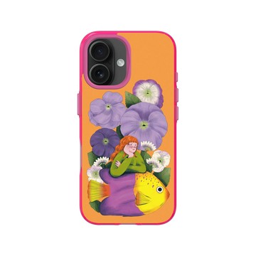 iPhone 16 Clear 粉漾桃 - Chubbynida - 紫野花語