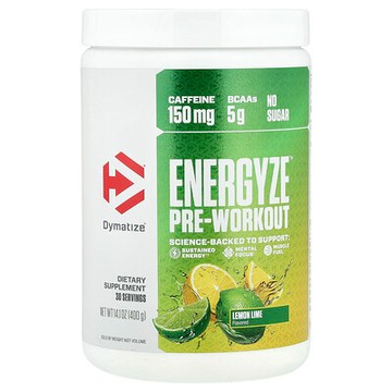 Dymatize, Energyze™ 鍛鍊前配方，檸檬酸橙味，14.1 盎司（400 克）