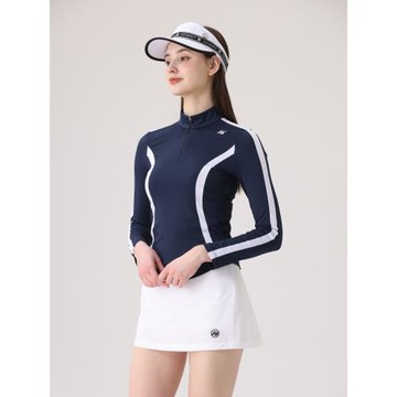 樂為高爾夫女裝golf防曬衣長袖韓版拼接顯瘦速干冰感立領運動上衣