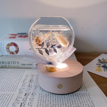 全新包裝/聖誕節花禮/母親節花禮/浮游花夜燈/乾燥花/永生花/附包