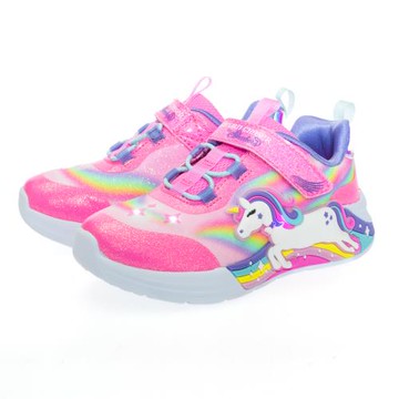 SKECHERS 童鞋 女嬰童系列燈鞋 UNICORN CHASER (302298NPKMT)