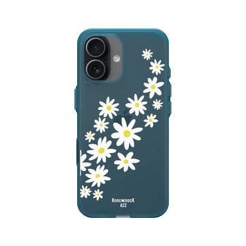 iPhone 17 Clear (相機按鈕) 夜幕藍 - Knock Knock A2Z - 雛菊溜滑梯