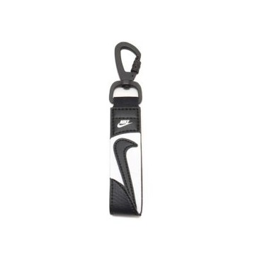 NIKE 小LOGO 鑰匙圈 吊飾 裝飾 鑰匙扣 黑色 HF3613-036 [現貨]