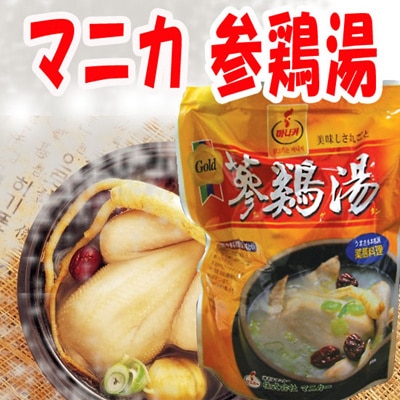 マニカ　GOLD　参鶏湯 800g(レトルト)　韓国食品韓国食材 韓国料理 インスタント レトルト 参鶏湯サムゲタン