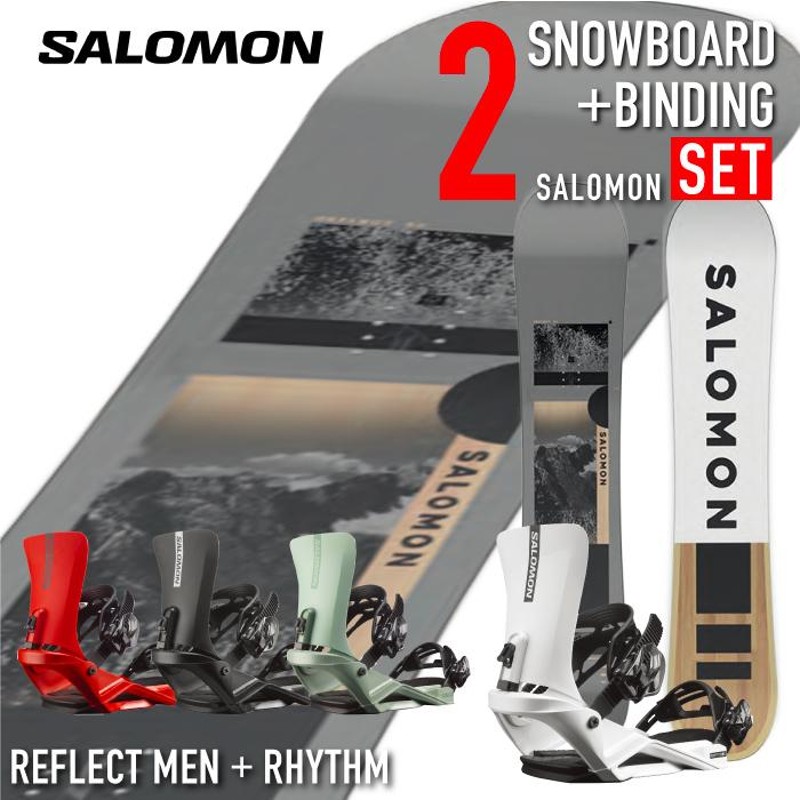 スノーボード 2点セット メンズ 2022-23 SALOMON REFLECT MEN RHYTHM 