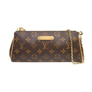 Louis Vuitton M13567 Pochette Eva 鏈帶手拿肩背包(棕色)