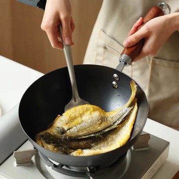 迷你小鐵鍋一人食炒菜鍋不粘鍋家用煎炒鍋無涂層精鐵平底鍋