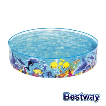 凡太奇 Bestway Q版海底世界免充氣硬膠泳池 55030 - 速