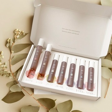 粹淬【七脈輪能量精油滾珠禮盒】100%天然精油+植物油 附禮盒紙袋 塗抹肌膚使用 入厝禮 聖誕禮物 交換禮物 現貨