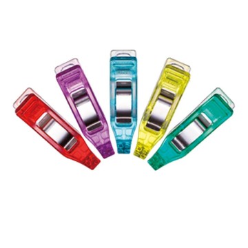 日本可樂牌Clover迷你錐形強力夾布夾50入22-744迷你夾大力夾(有刻度,總長2.6cm,打開口最大8mm)固定拼布夾衣夾,取代固定針