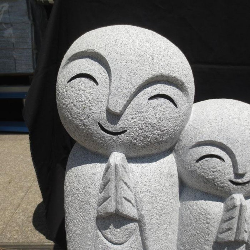 送料無料　旧家蔵出　時代物　祈りの仏像　お坊さん　高さ15ｃｍ　475ｇ 三人家族 3人地蔵 高さ45cm 幅53cm おじぞうさん おじぞうさま