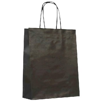 素簡無印純色手提袋 Set 10  墨黑色  1組  4K  22 x 9 x 28cm