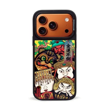 【IC鏡面磁吸】金運不倒 聯名合作 日式 浮世繪 立體浮雕 i17 17pro 17promax Plus Air