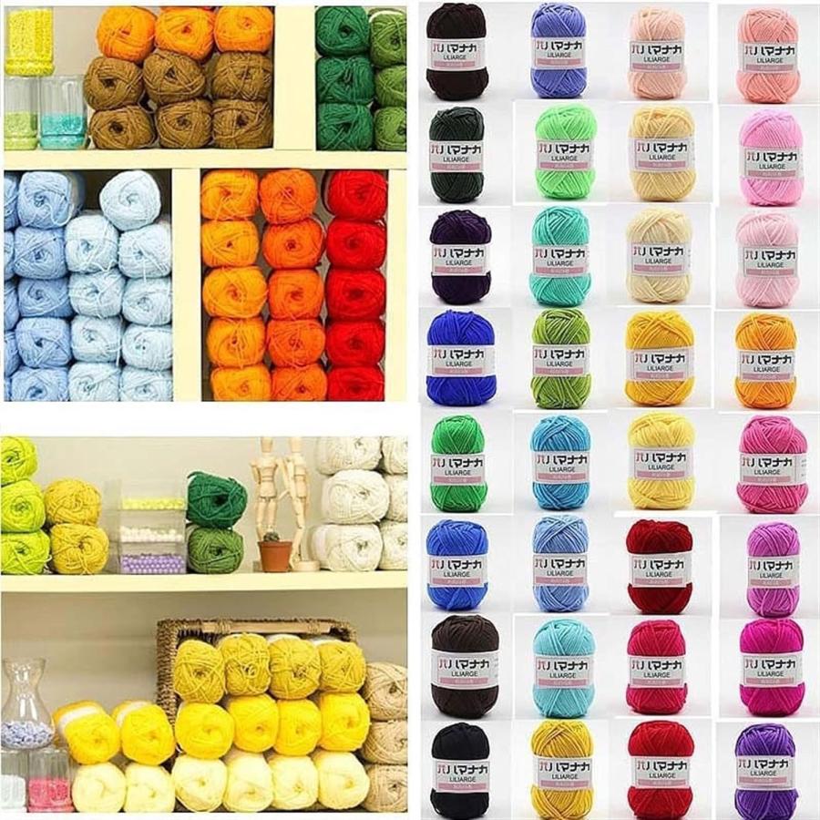 ZHBO 25g Soft Cotton Knitted Yarn，Scarf Wool Yarn for Sweater Knitted Colorful Crochet Hand Knitting Craft Knitting Crochet (Color No. 01)