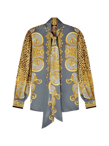 versace silk shirt