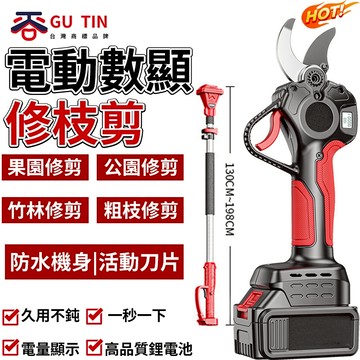 谷天GU TIN 電動剪刀 充電式 剪樹枝 果樹修剪 竹林修剪 粗枝剪 園藝剪子 修枝剪 鋰電剪子加長 高枝剪