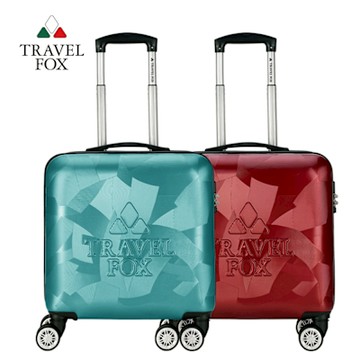 TRAVEL FOX 旅狐 16吋閃耀拉鍊箱 專利光學紋理 TSA海關鎖 旅行箱 行李箱 登機箱 商務箱