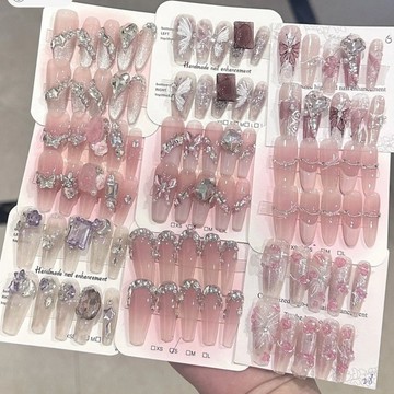 ✨台灣出貨✨ 純手工新款4.0盲盒批發穿戴高階貓眼顯白美甲擺攤貨源手工