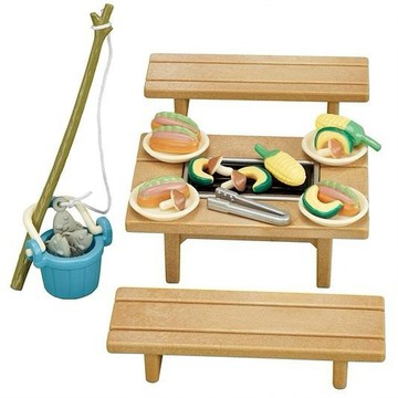 竹北kiwi玩具屋_現貨 森林家族 家庭戶外烤肉組_20028008