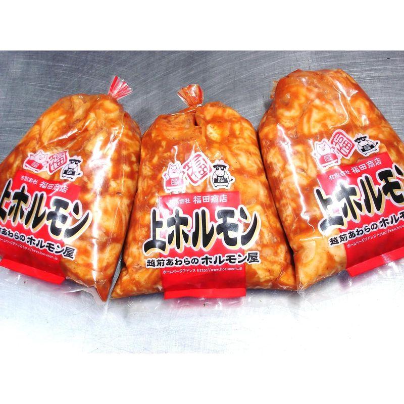 上ホルモン（みそ味）400g×3袋入り 激旨 超新鮮 当店自慢の自家製味噌だれ使用