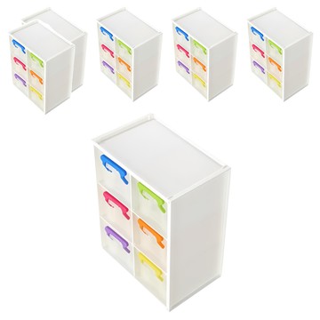 KEYWAY 聯府 小嬌點連結盒6入組 2L  小嬌點 白色  155 x 91 x192mm  1組