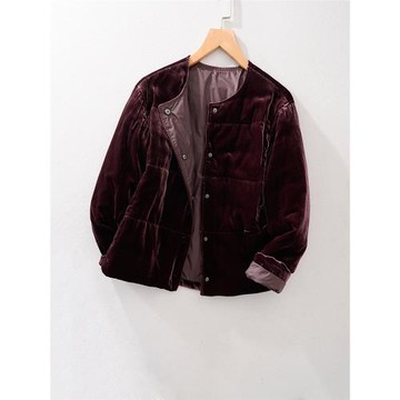 特 輕便高及 5色 真絲絲絨+90白鵝絨 愛琴海女款圓領羽絨服FC102