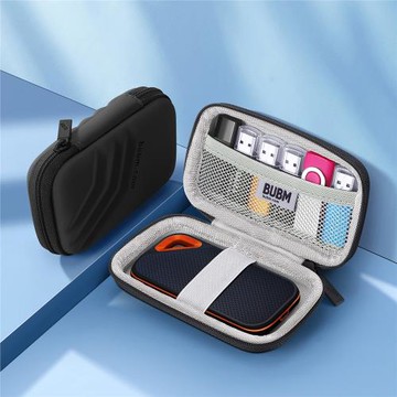 適用Sandisk閃迪固態硬盤保護套E60 E80收納包E30 E61 E81 1T 2T 4Twd西部數據移動硬盤收納盒硬殼包