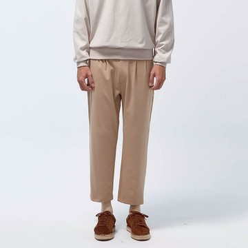 不可退換 /REBOOT-甦活打摺休閒九分褲-草原棕