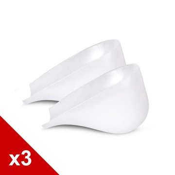 糊塗鞋匠 優質鞋材 B53 矽膠襪內增高墊3cm 3雙