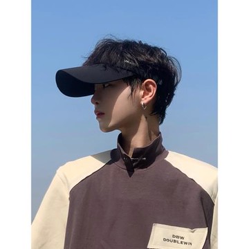 遮陽帽男戶外夏季男生太陽帽騎行帽子防曬帽男士跑步防紫外線無頂