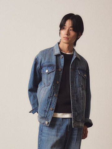 Blue Washed Denim Jacket