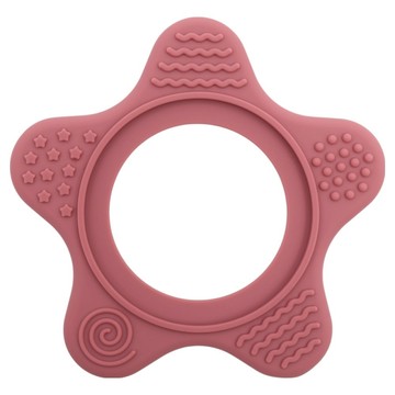 BABY JUJU 固齒器 海星  1個  桃紅色  單品