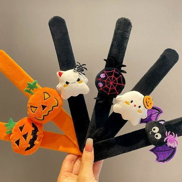 ✨MIMI 🎃【萬聖節啪啪圈】情侶手環 節日裝飾 兒童卡通公仔萬聖節啪啪圈節日裝飾南瓜燈情侶手環創意禮物兒童卡通公仔啪