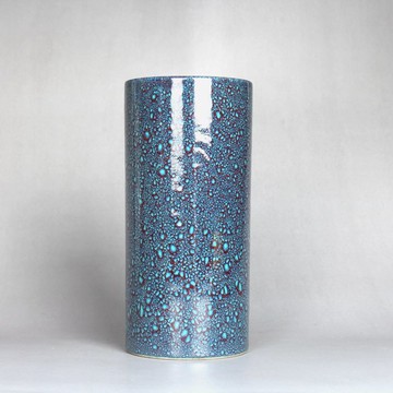 清雍正爐鈞釉筆筒古玩古董陶瓷器仿古顏色釉收藏品文房擺件羽墨軒