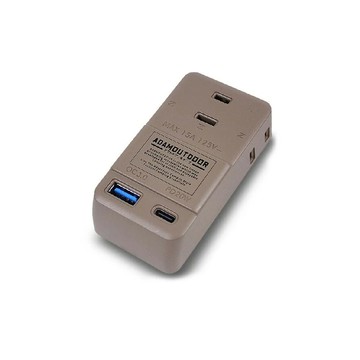 adam 台灣 adam 3座擴充pd/qc usb壁插沙色adpw-ce23qp2w/露營/野