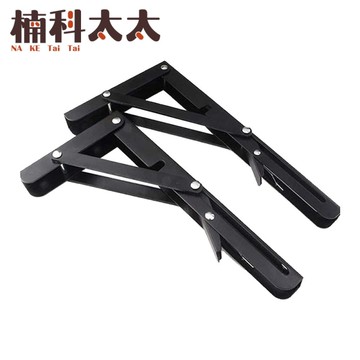 L型支撐架 8吋收納架 L型支架 折疊收納架 層板架 三角支架 黑色角鐵 角鋼支架 折疊置物架 LF8B