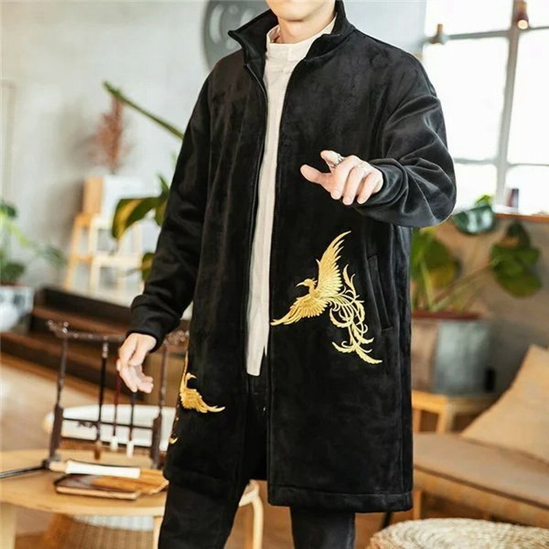 チェスターコート メンズ コートチャイナ服 メンズ 中綿コートロングコート チャイナ メンズ 中綿 コートミディアム丈ベロアチャイナジャケット刺繍 アウター 通販 Lineポイント最大0 5 Get Lineショッピング