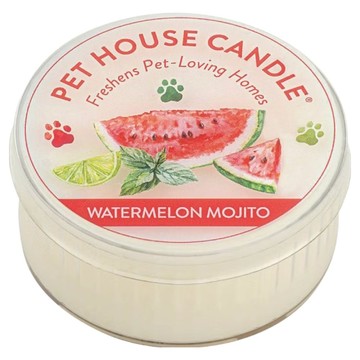 PET HOUSE 室內除臭寵物香氛蠟燭 西瓜莫希托  43g  1罐