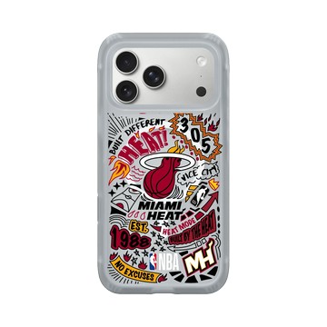 iPhone 17 Pro Max AirX 流變灰 - NBA - 塗鴉系列-邁阿密熱火 Miami Heat - Graffiti
