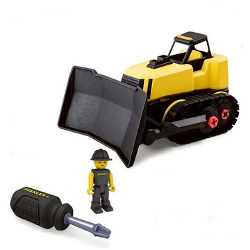 美國 STANLEY Jr. 組裝工程車-推土機|聖誕禮物