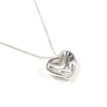 [日本直郵，二手，狀況極佳] Tiffany & Co. Elsa Peretti 雕刻心形項鍊，925銀，拋光至全新