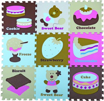 安全野餐 mit 寶寶爬行墊 巧拼地墊 圖案地墊 印刷(草莓派對)