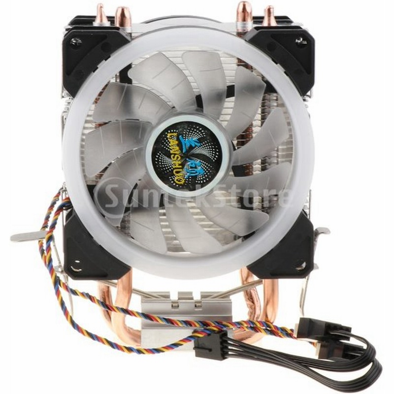 H Hilabee Cpuファン 二重ファン Ledライト 2銅ヒートパイプ Cpuクーラー 静音 4線式 散熱器 ヒートシンク 冷却ファン 通販 Lineポイント最大0 5 Get Lineショッピング