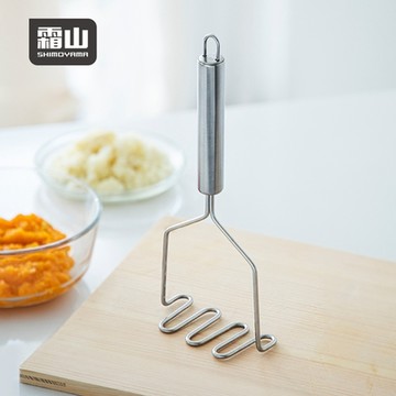 日本霜山 不鏽鋼壓泥器/搗泥器