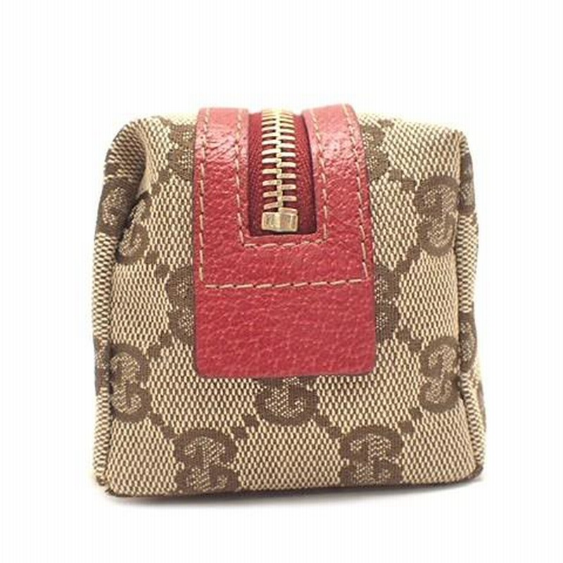 GUCCI - 未使用品✨グッチ 化粧ポーチ コスメポーチ レザー GG柄