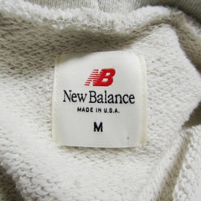 New Balance ニューバランス プルオーバーパーカー MT21540 NB MADE Sweat Hoodie USA製 コットン  オートミールヘザー M 27105375 | LINEブランドカタログ